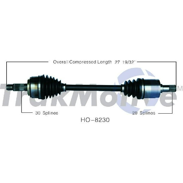 SurTrack Pair Set of 2 Front CV Axle Shafts For Honda Odyssey Isuzu Oasis FWD SurTrack Pair Set of 2 Front CV Axle Shafts For Honda Odyssey Isuzu Oasis FWD
